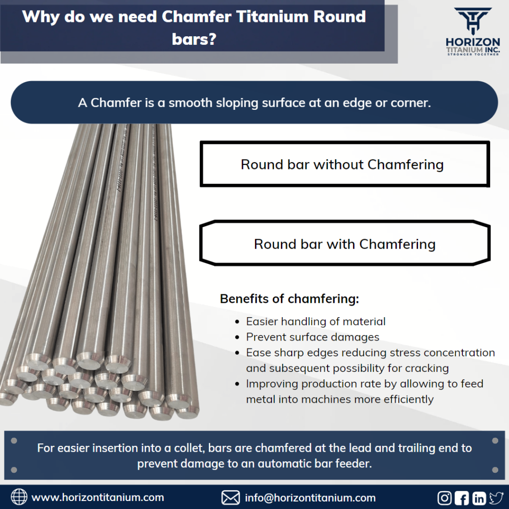 Why do we need Chamfer Titanium Round bars?