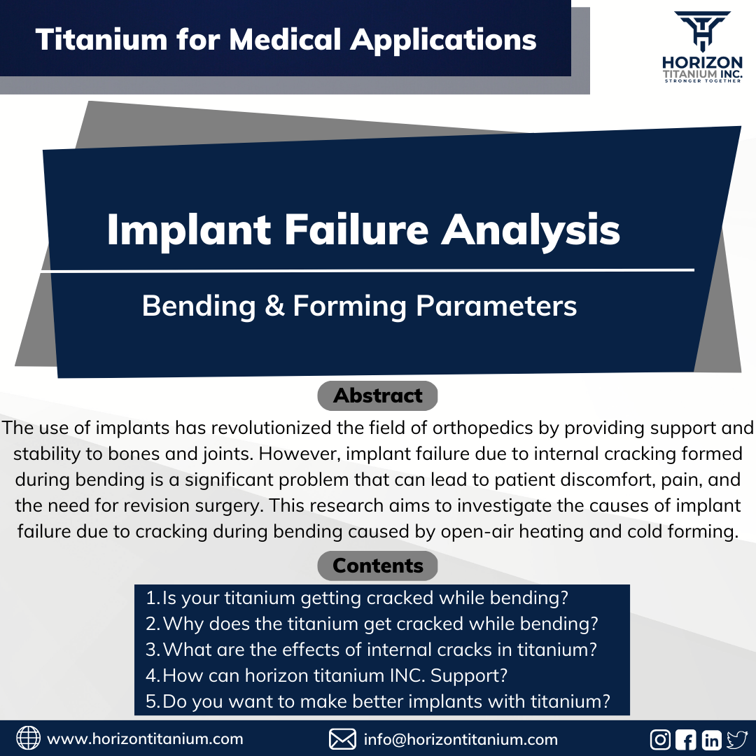 Implant Failure Analysis – Bending and Forming Parameters